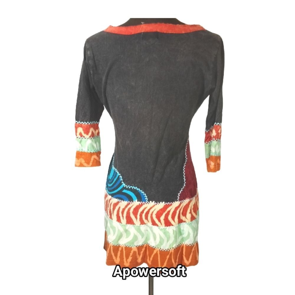 Boho Mini Dress — Rising International — Size M - Picture 3 of 6